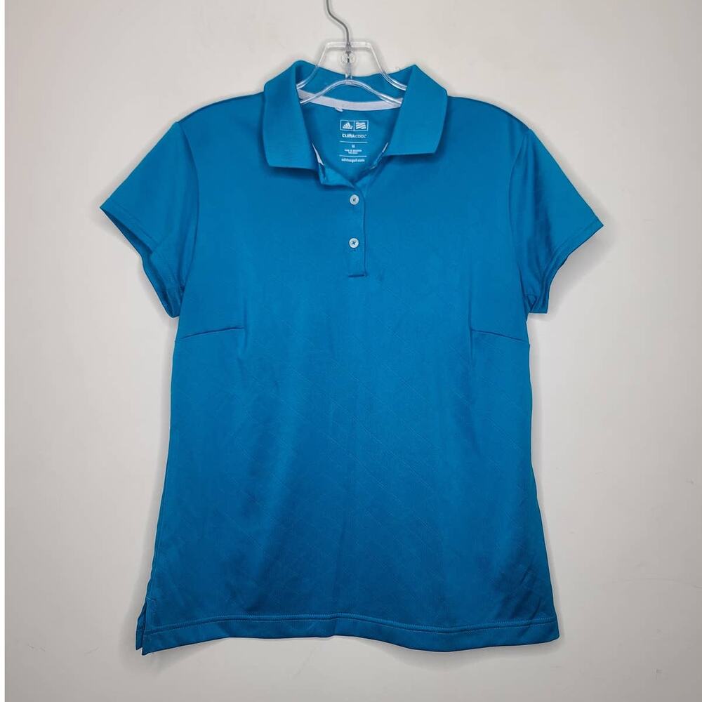 Adidas Golf Climacool short sleeve polo shirt - blue - medium